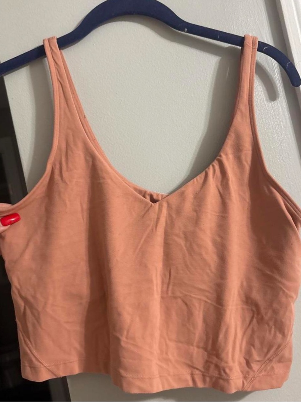 lululemon athletica Peach V-Neck Crop Tank